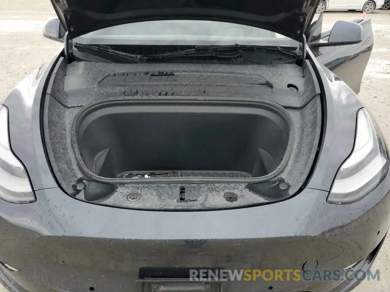 12 fotografías del automóvil dañado 5YJYGDEEXMF145838 TESLA MODEL Y 2021