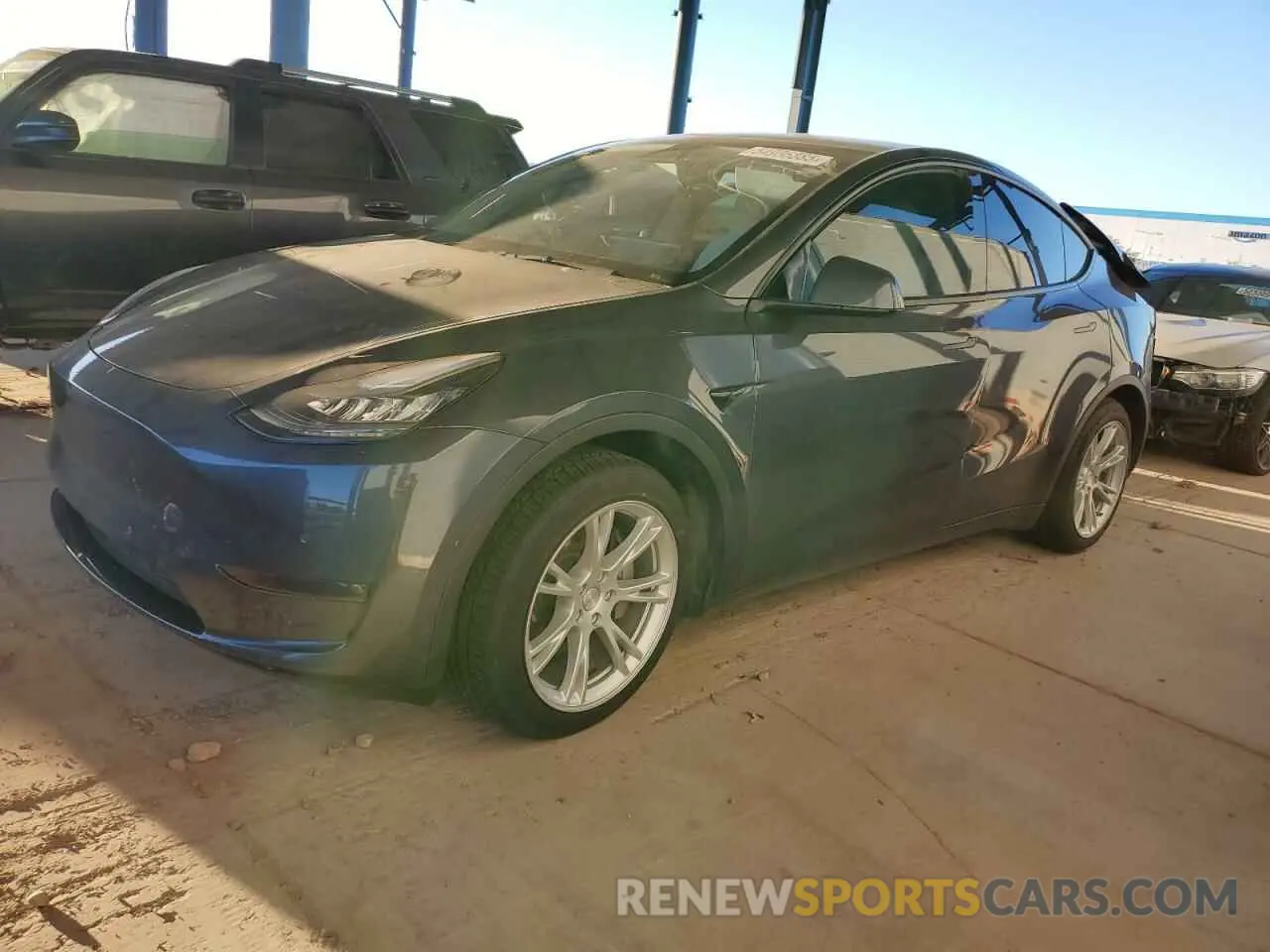 1 fotografías del automóvil dañado 5YJYGDEEXMF151557 TESLA MODEL Y 2021