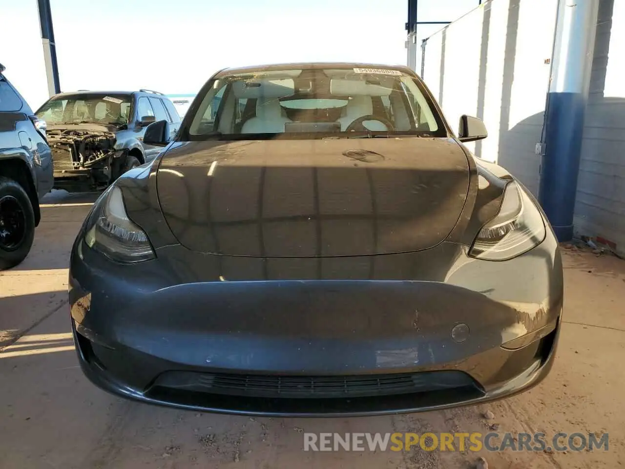 5 fotografías del automóvil dañado 5YJYGDEEXMF151557 TESLA MODEL Y 2021