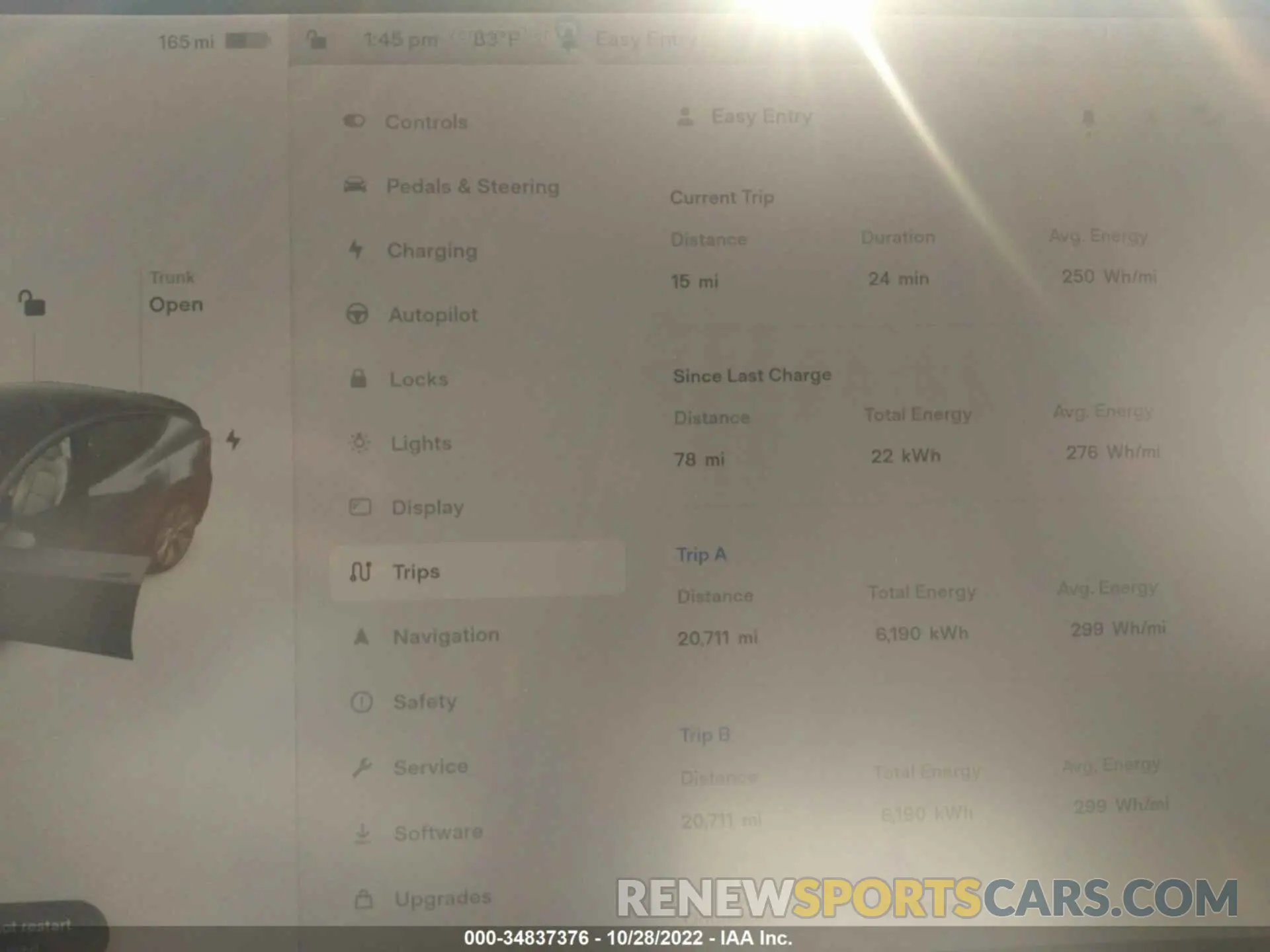 7 fotografías del automóvil dañado 5YJYGDEEXMF161960 TESLA MODEL Y 2021