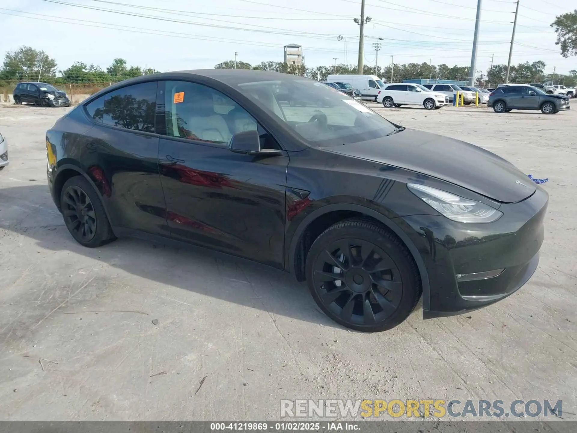 1 fotografías del automóvil dañado 5YJYGDEEXMF177317 TESLA MODEL Y 2021
