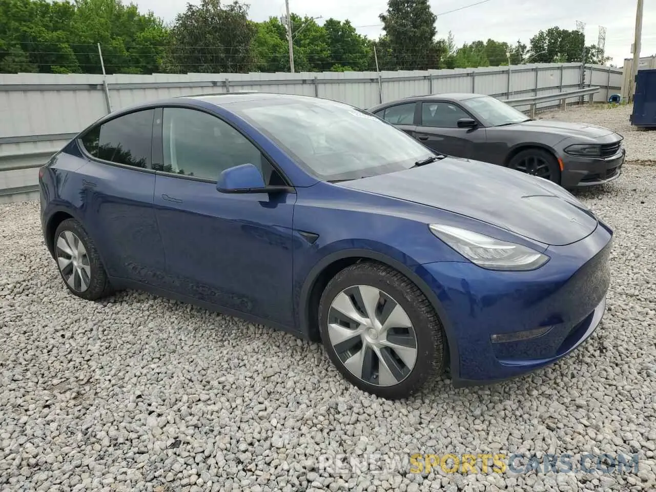 4 fotografías del automóvil dañado 5YJYGDEEXMF196711 TESLA MODEL Y 2021
