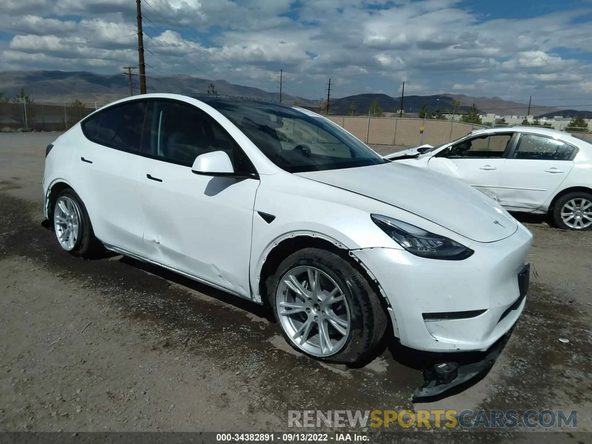 1 fotografías del automóvil dañado 5YJYGDEEXMF233126 TESLA MODEL Y 2021
