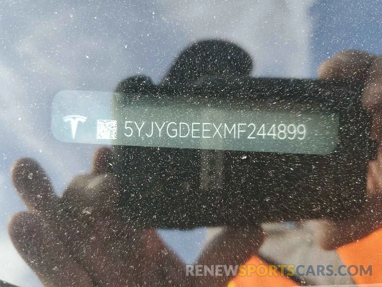 13 fotografías del automóvil dañado 5YJYGDEEXMF244899 TESLA MODEL Y 2021