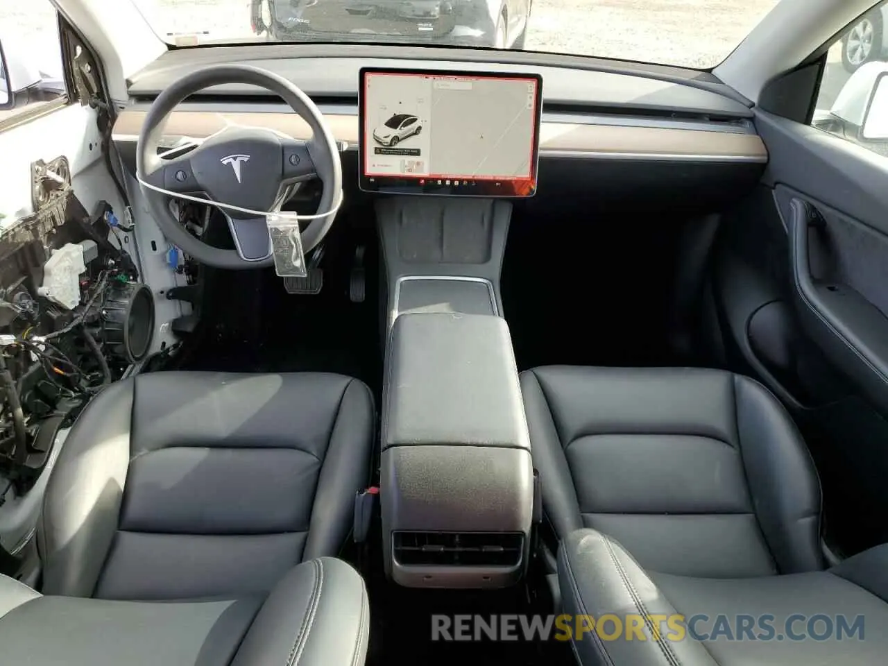 8 fotografías del automóvil dañado 5YJYGDEEXMF244899 TESLA MODEL Y 2021