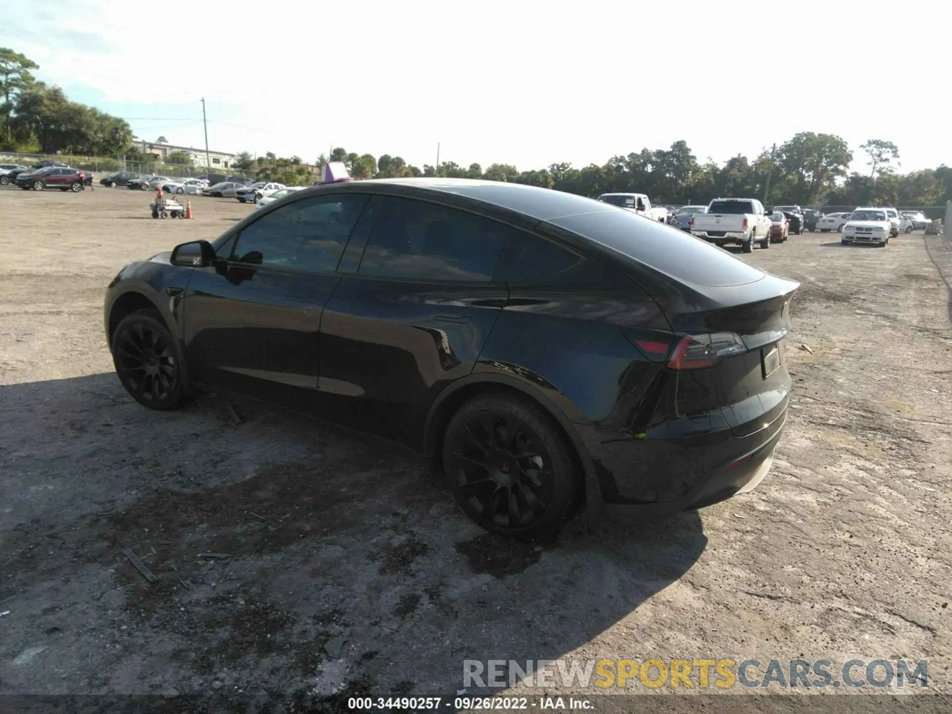 3 fotografías del automóvil dañado 5YJYGDEEXMF247026 TESLA MODEL Y 2021
