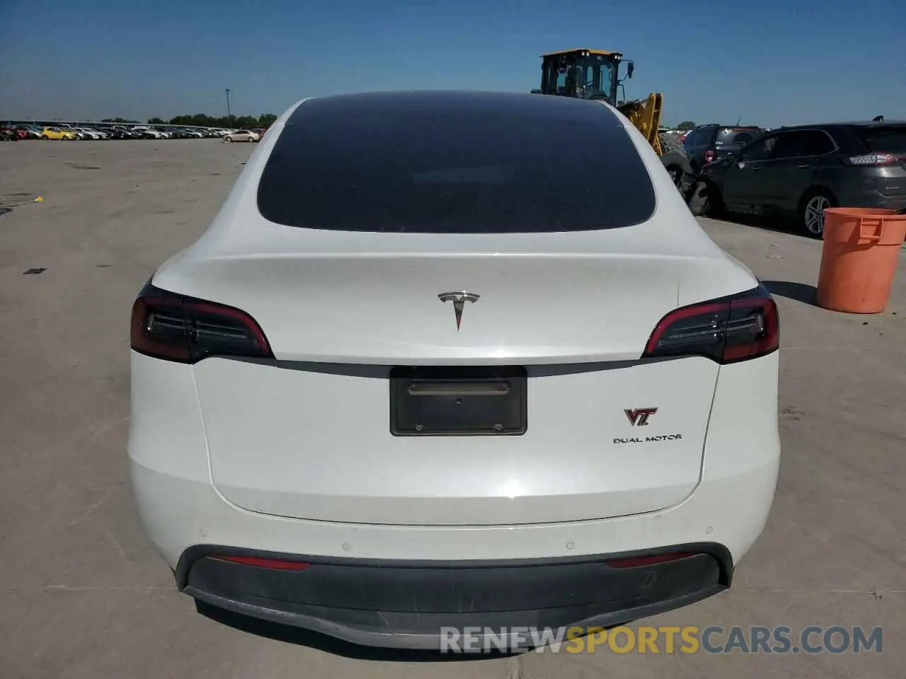6 fotografías del automóvil dañado 5YJYGDEEXMF265333 TESLA MODEL Y 2021