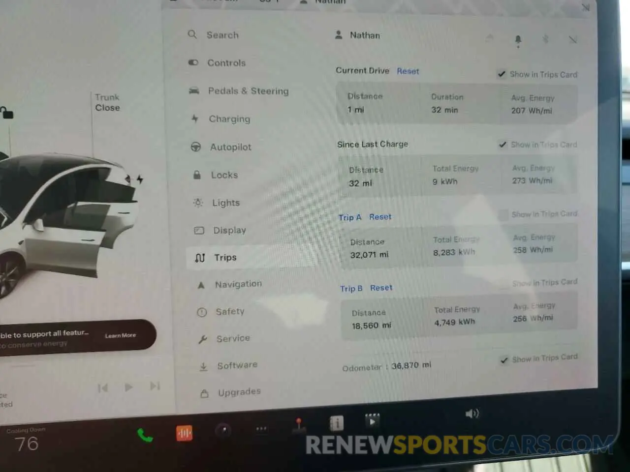 9 fotografías del automóvil dañado 5YJYGDEEXMF265333 TESLA MODEL Y 2021
