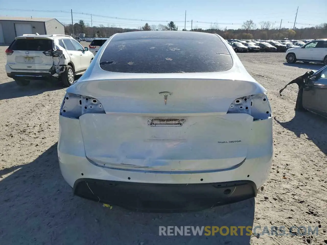 6 fotografías del automóvil dañado 5YJYGDEEXMF268491 TESLA MODEL Y 2021