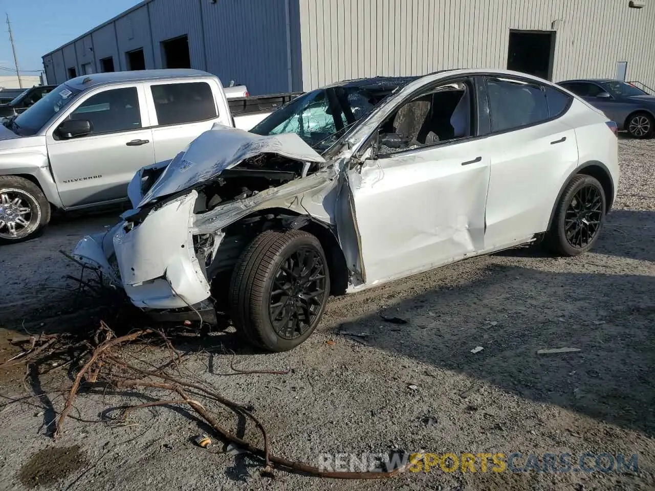 1 fotografías del automóvil dañado 5YJYGDEEXMF278518 TESLA MODEL Y 2021