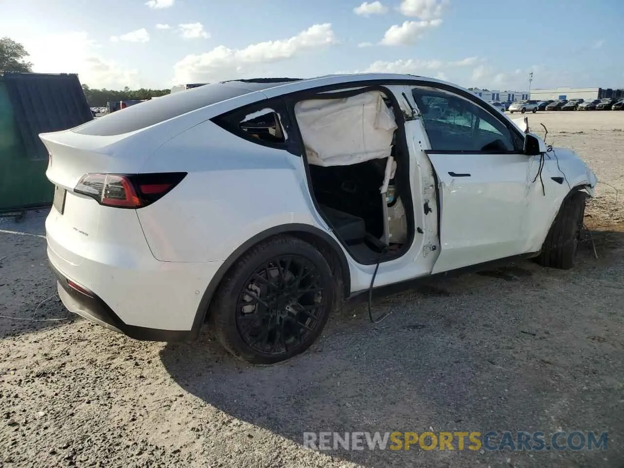 3 fotografías del automóvil dañado 5YJYGDEEXMF278518 TESLA MODEL Y 2021