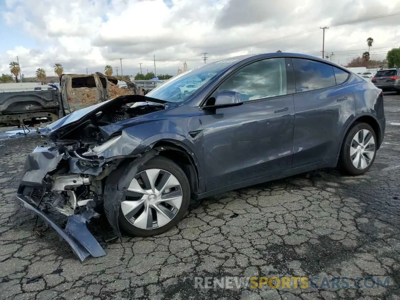 1 fotografías del automóvil dañado 5YJYGDEEXMF278664 TESLA MODEL Y 2021