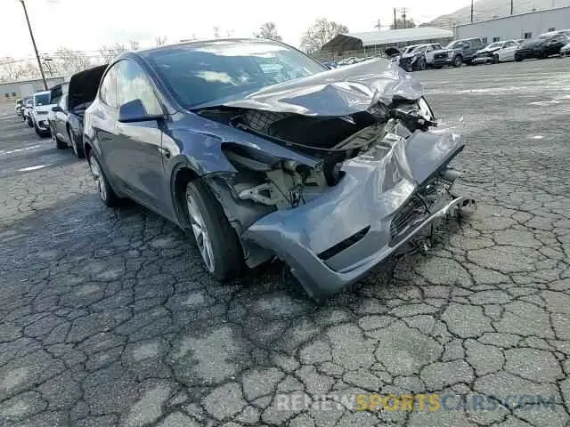 10 fotografías del automóvil dañado 5YJYGDEEXMF278664 TESLA MODEL Y 2021