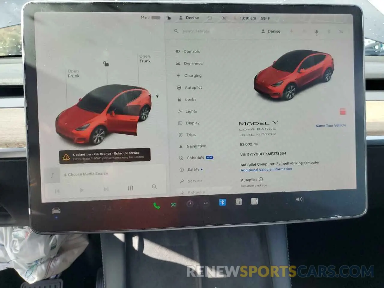 9 fotografías del automóvil dañado 5YJYGDEEXMF278664 TESLA MODEL Y 2021