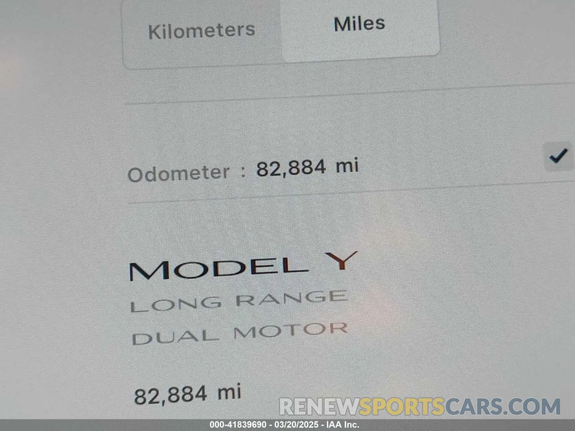 7 fotografías del automóvil dañado 5YJYGDEEXMF304096 TESLA MODEL Y 2021