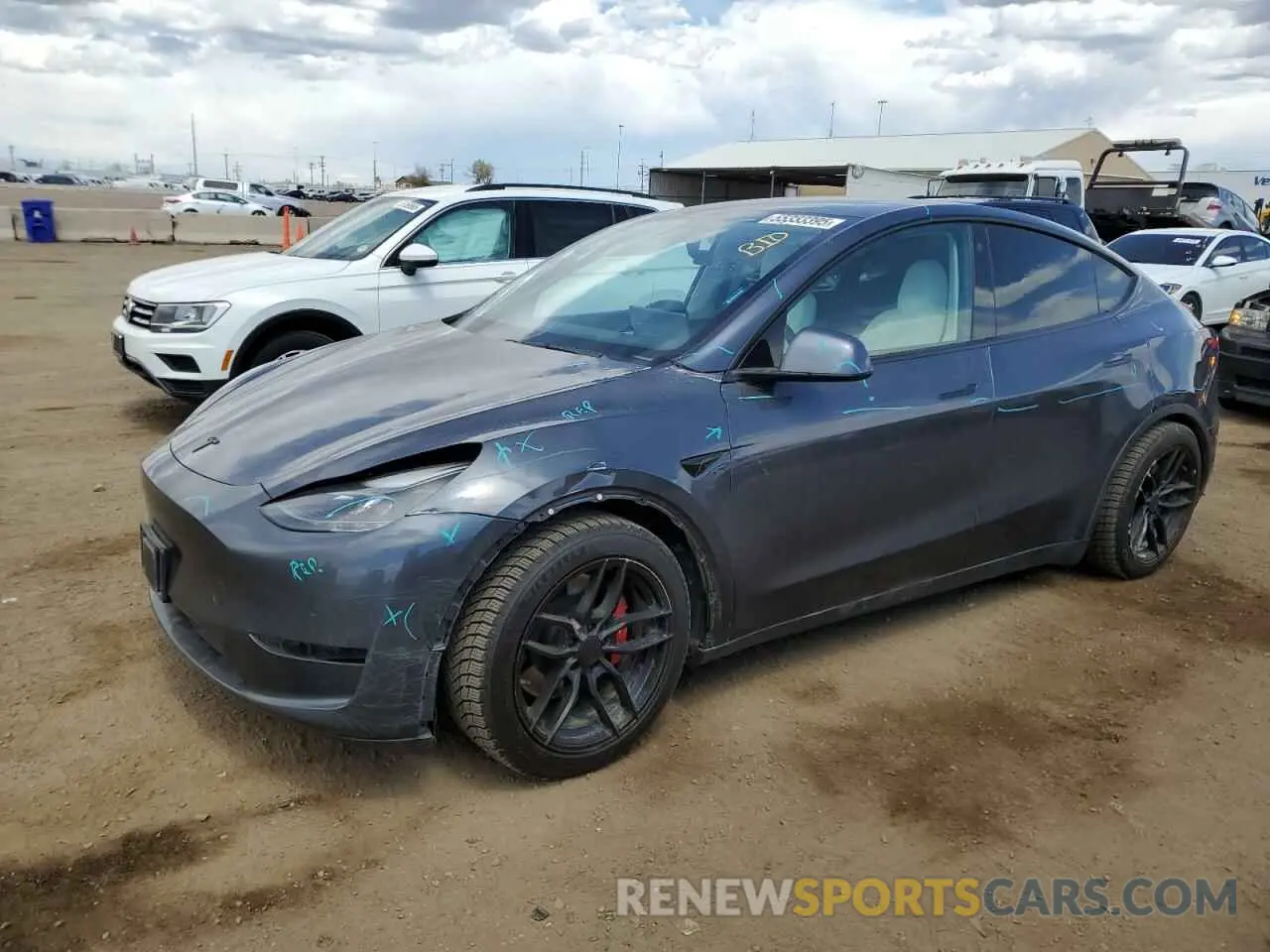 1 fotografías del automóvil dañado 5YJYGDEF0MF137692 TESLA MODEL Y 2021