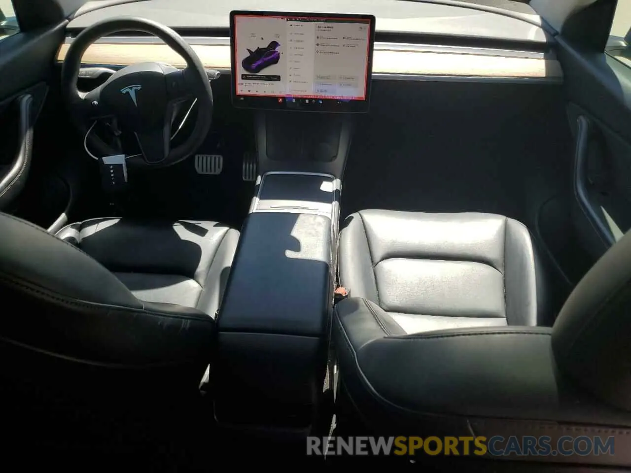 8 fotografías del automóvil dañado 5YJYGDEF0MF243544 TESLA MODEL Y 2021