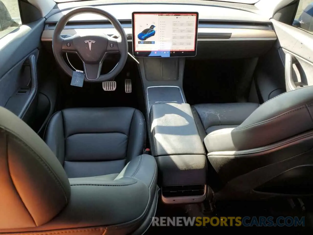 8 fotografías del automóvil dañado 5YJYGDEF0MF262336 TESLA MODEL Y 2021