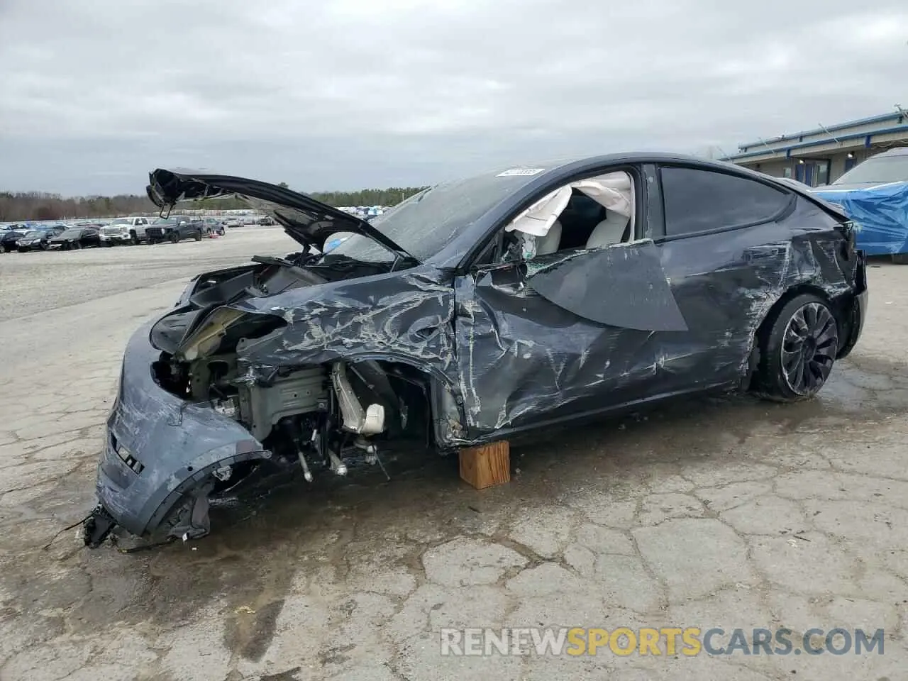 1 fotografías del automóvil dañado 5YJYGDEF0MF266855 TESLA MODEL Y 2021