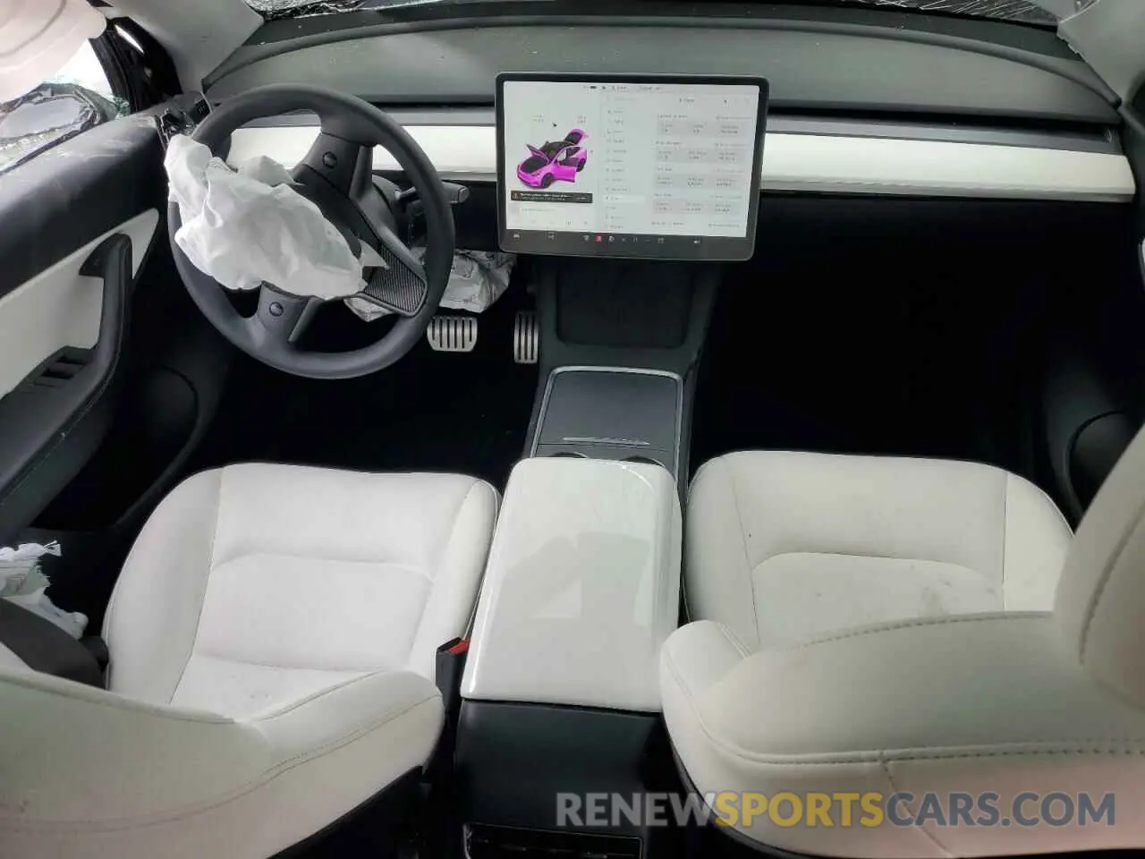 8 fotografías del automóvil dañado 5YJYGDEF0MF266855 TESLA MODEL Y 2021