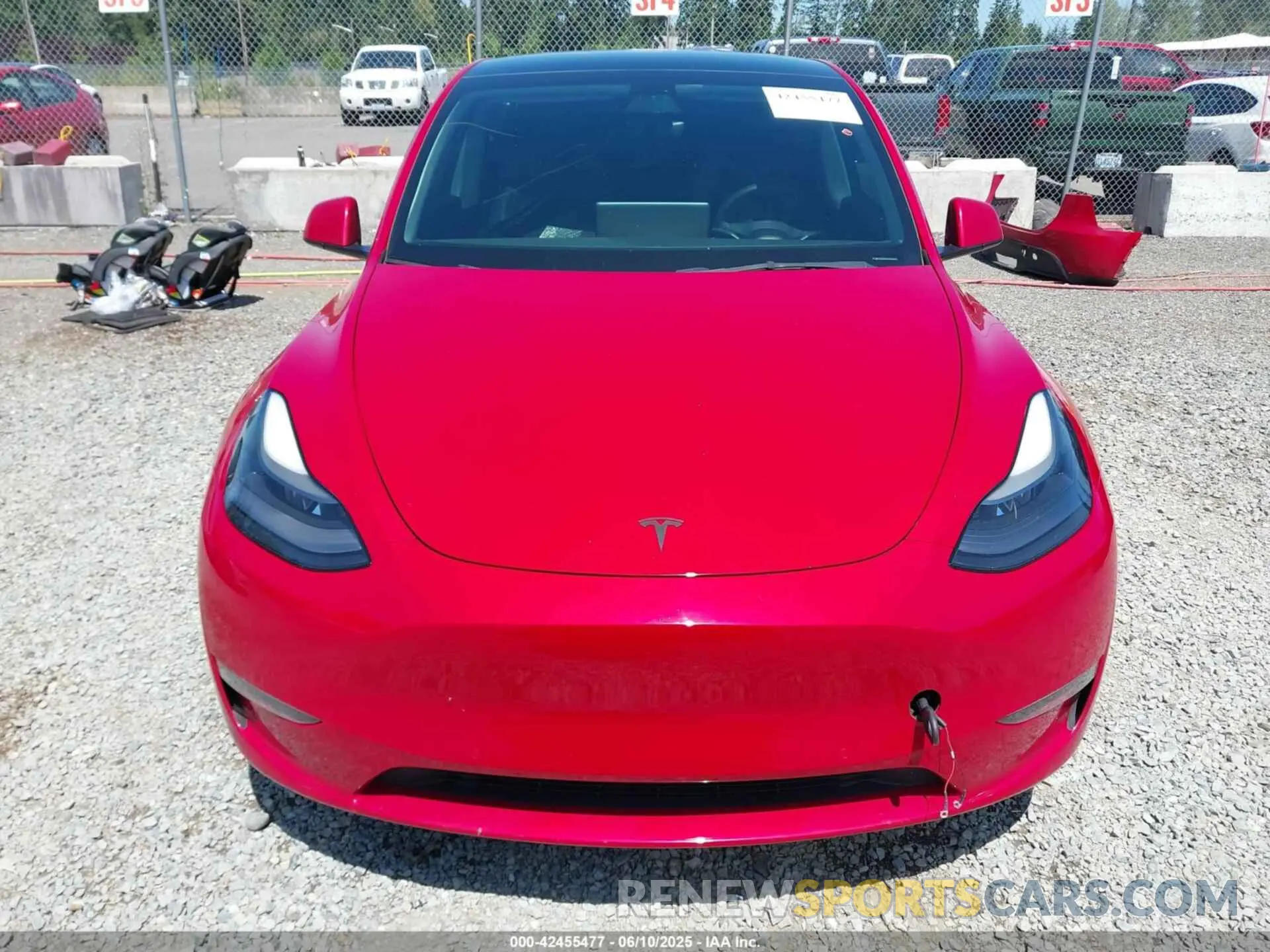 13 fotografías del automóvil dañado 5YJYGDEF0MF268010 TESLA MODEL Y 2021