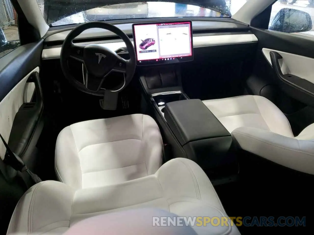 8 fotografías del automóvil dañado 5YJYGDEF1MF201903 TESLA MODEL Y 2021