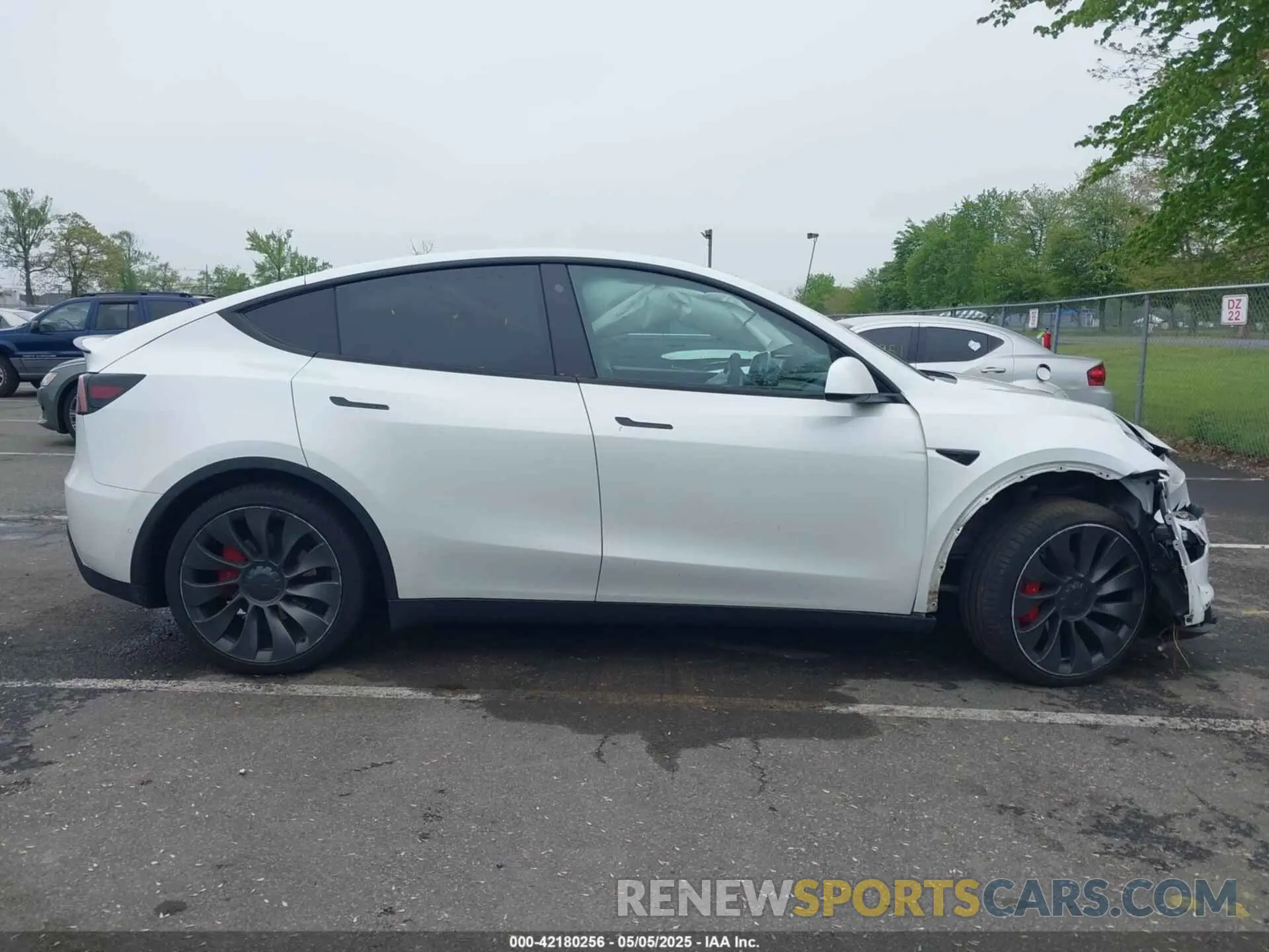 13 fotografías del automóvil dañado 5YJYGDEF1MF251359 TESLA MODEL Y 2021