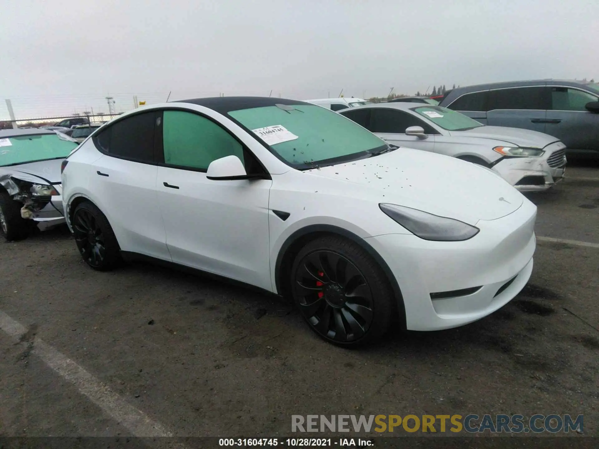 1 fotografías del automóvil dañado 5YJYGDEF2MF076278 TESLA MODEL Y 2021