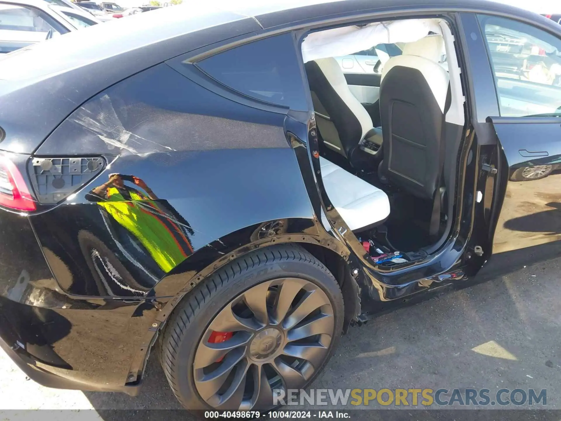 6 fotografías del automóvil dañado 5YJYGDEF2MF097986 TESLA MODEL Y 2021