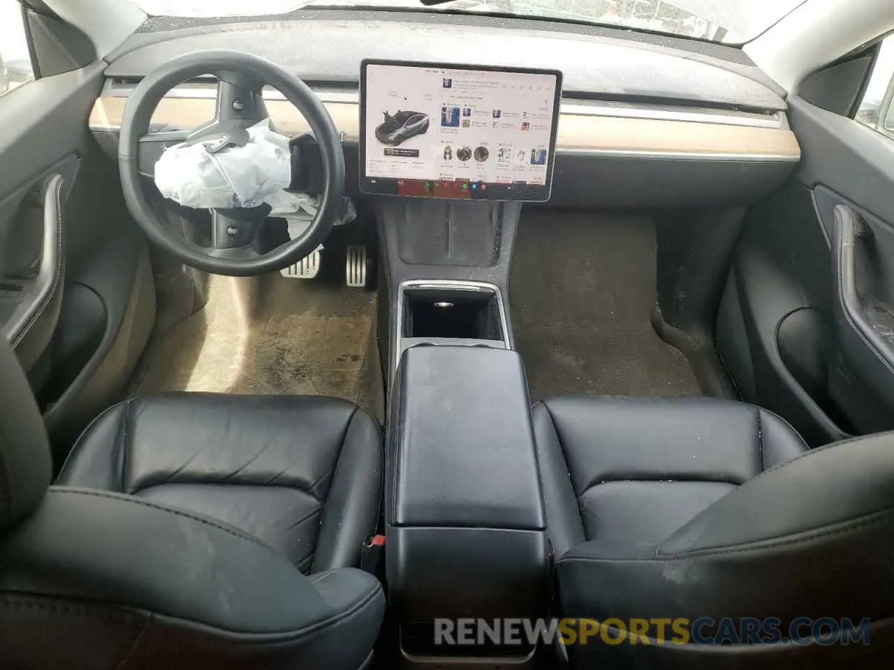 8 fotografías del automóvil dañado 5YJYGDEF2MF262273 TESLA MODEL Y 2021