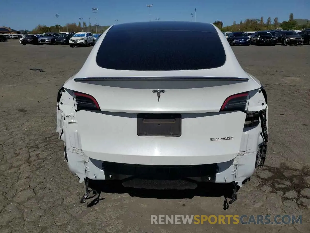 6 fotografías del automóvil dañado 5YJYGDEF2MF277467 TESLA MODEL Y 2021
