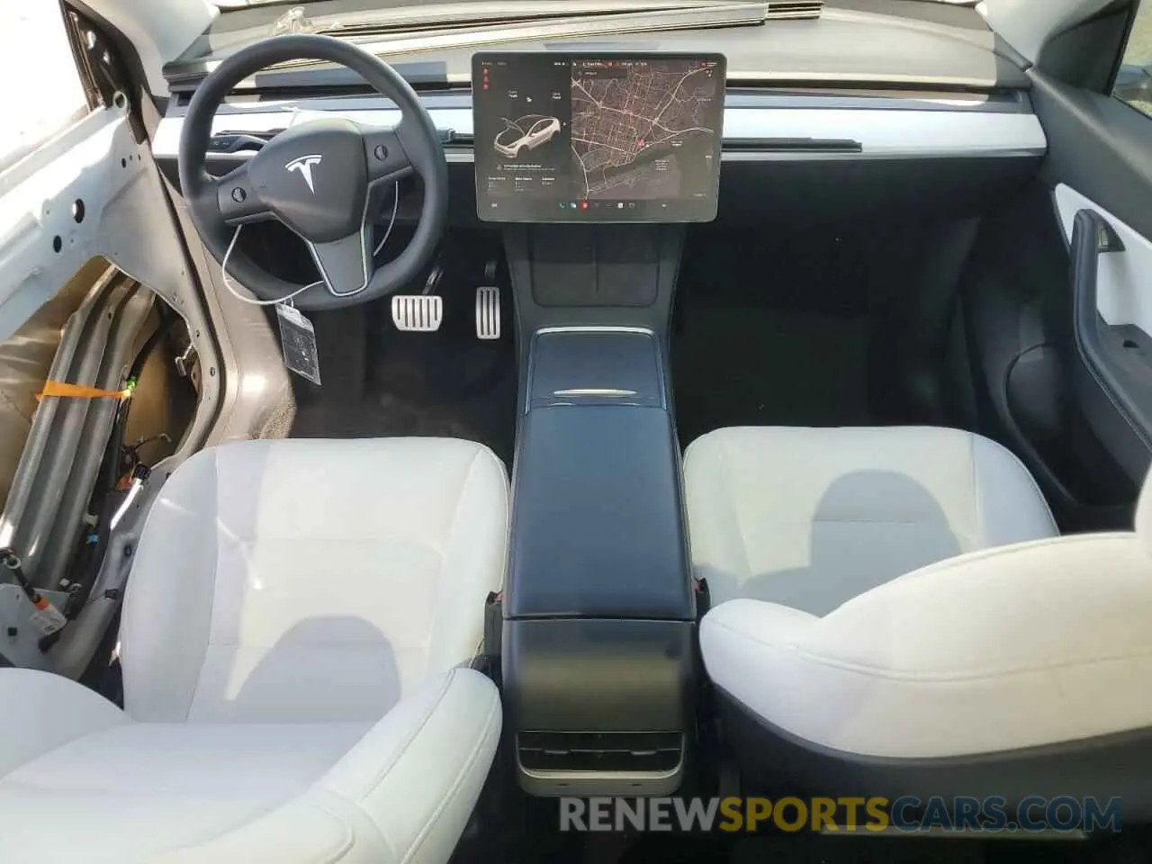 8 fotografías del automóvil dañado 5YJYGDEF2MF277467 TESLA MODEL Y 2021