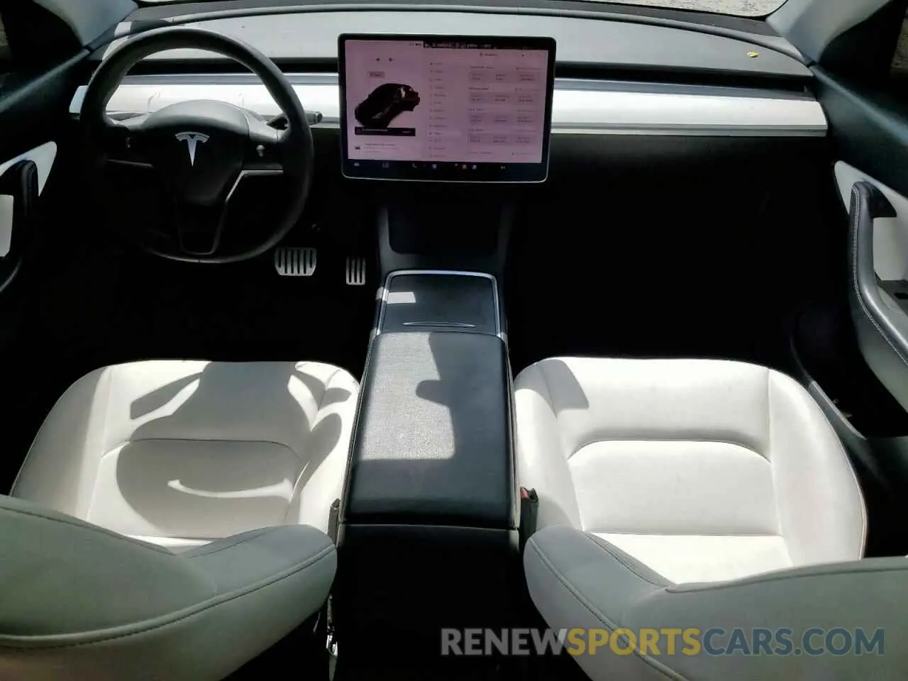 8 fotografías del automóvil dañado 5YJYGDEF3MF215835 TESLA MODEL Y 2021