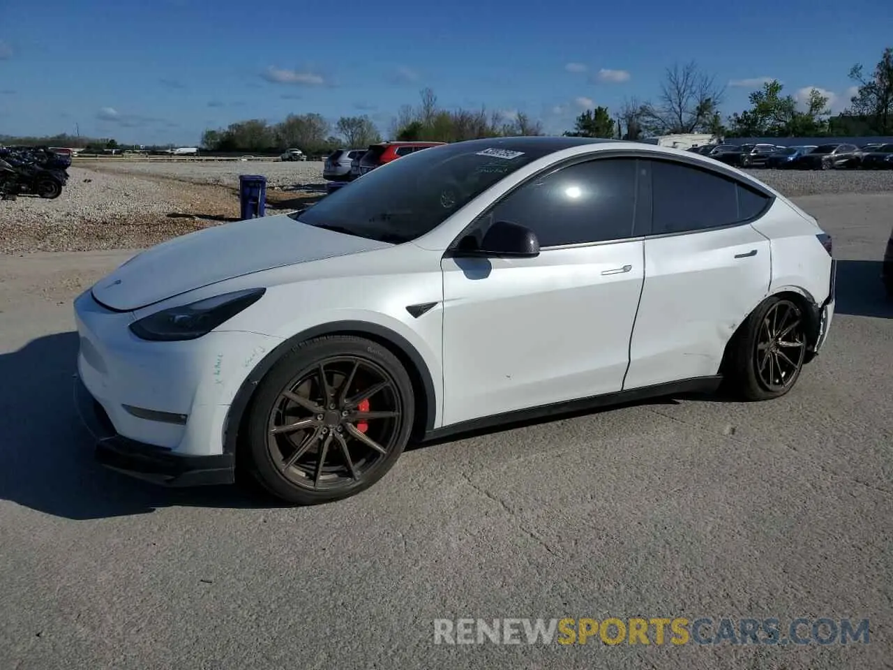 1 fotografías del automóvil dañado 5YJYGDEF3MF262878 TESLA MODEL Y 2021