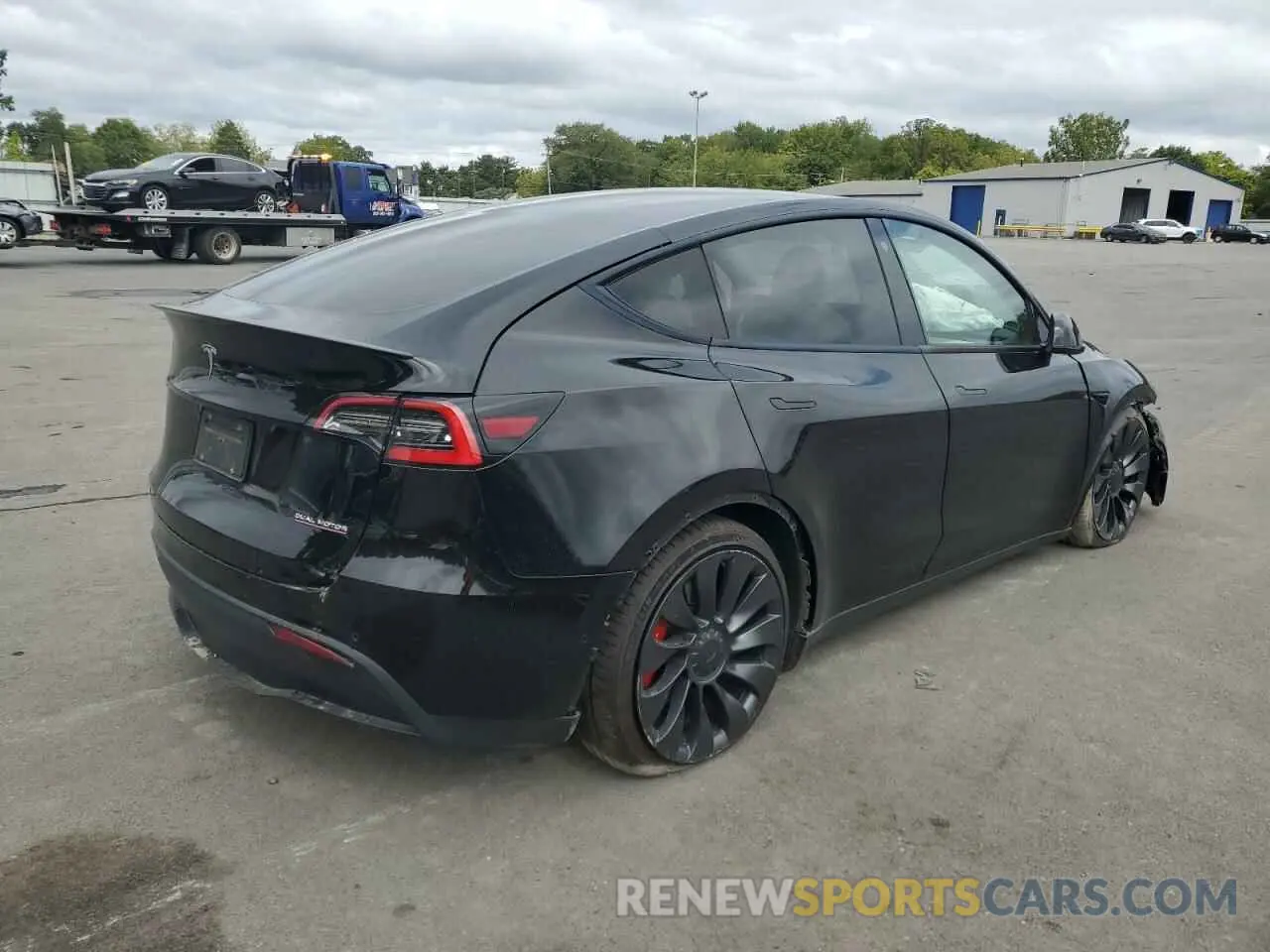 3 fotografías del automóvil dañado 5YJYGDEF4MF139588 TESLA MODEL Y 2021