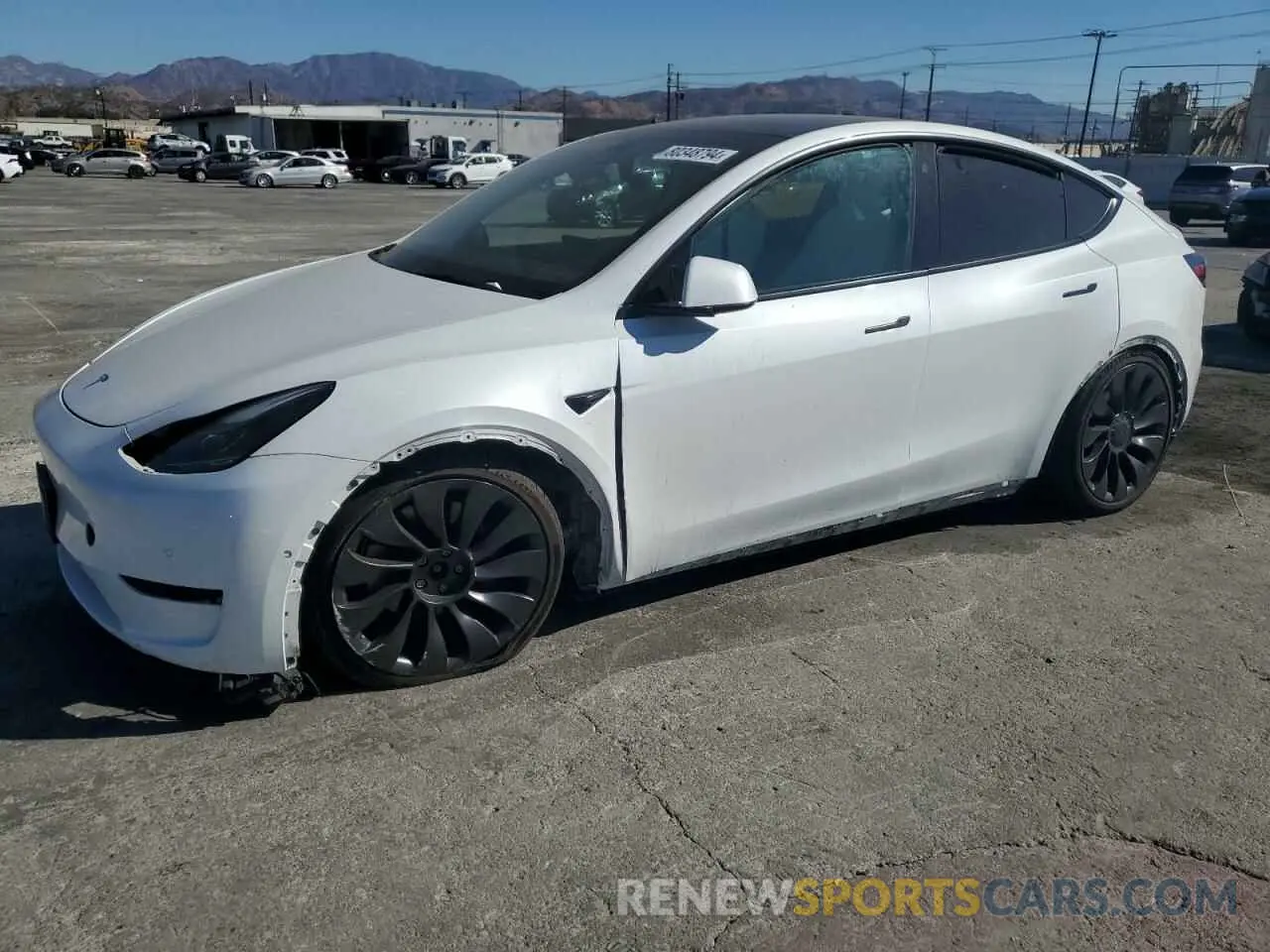 1 fotografías del automóvil dañado 5YJYGDEF4MF211602 TESLA MODEL Y 2021