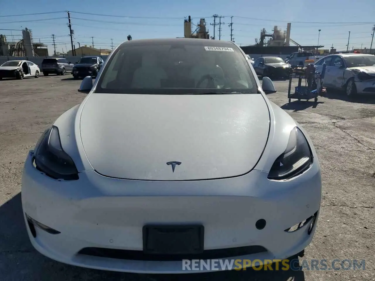 5 fotografías del automóvil dañado 5YJYGDEF4MF211602 TESLA MODEL Y 2021