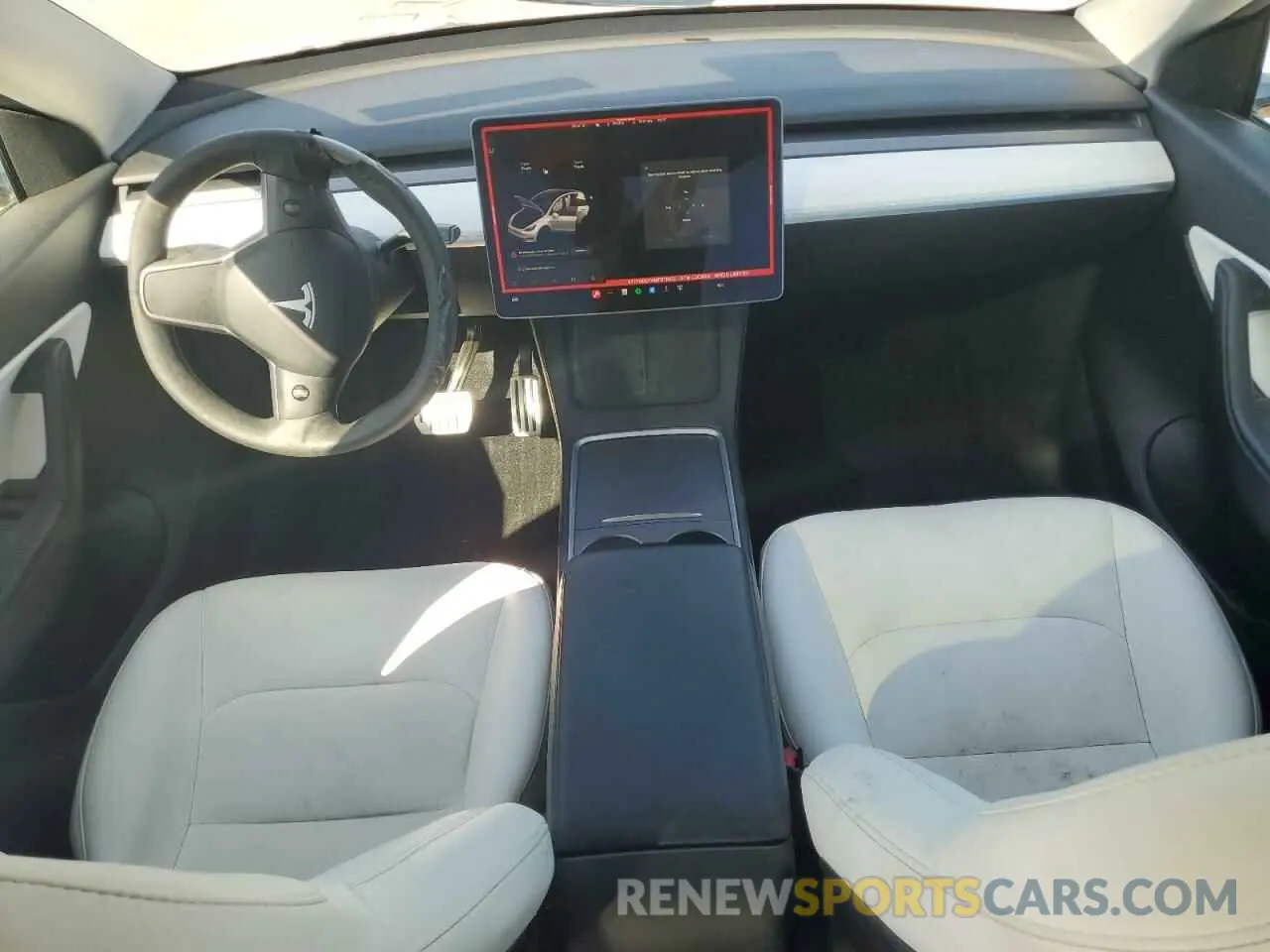 8 fotografías del automóvil dañado 5YJYGDEF4MF211602 TESLA MODEL Y 2021
