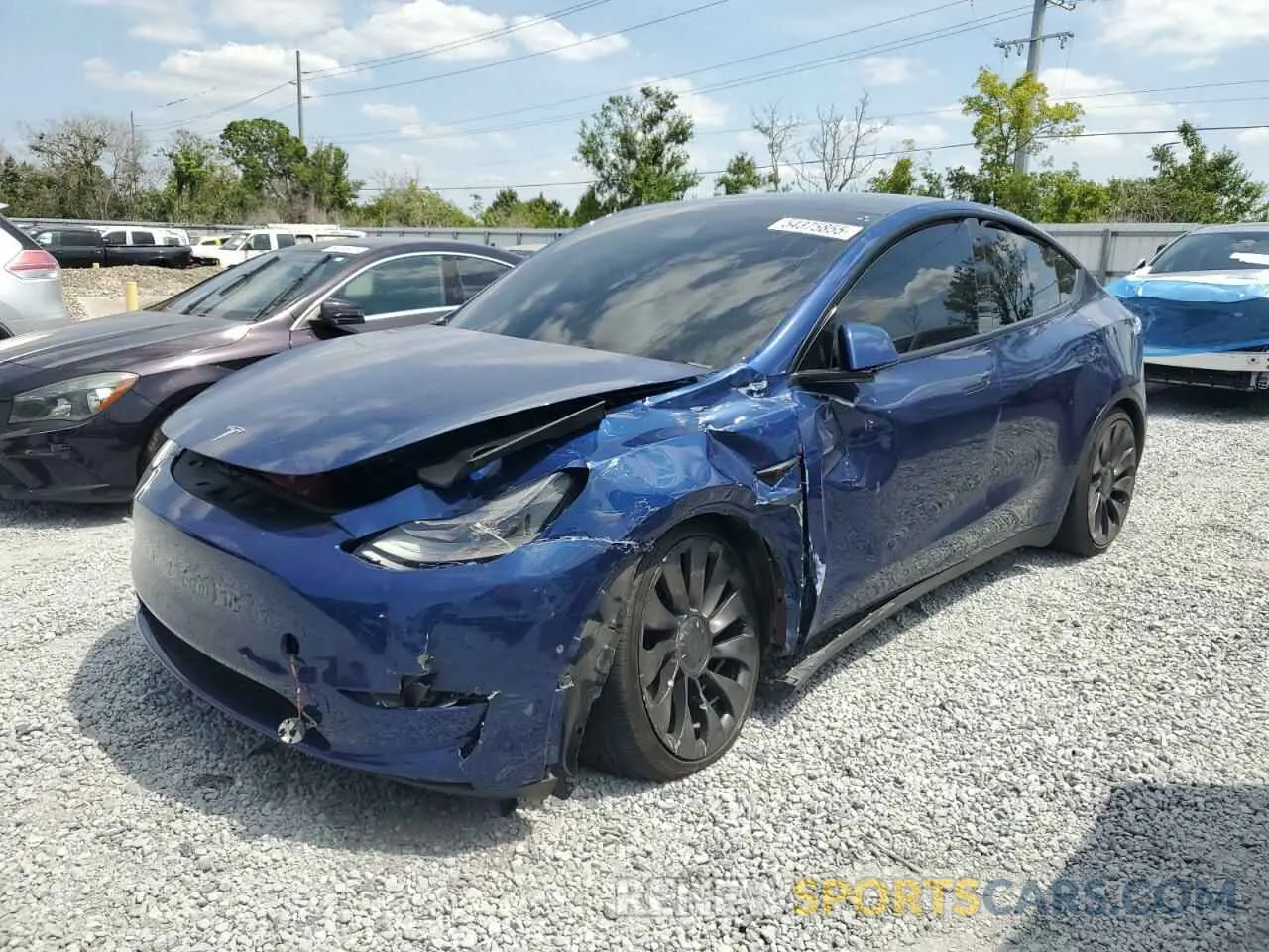 1 fotografías del automóvil dañado 5YJYGDEF5MF194681 TESLA MODEL Y 2021
