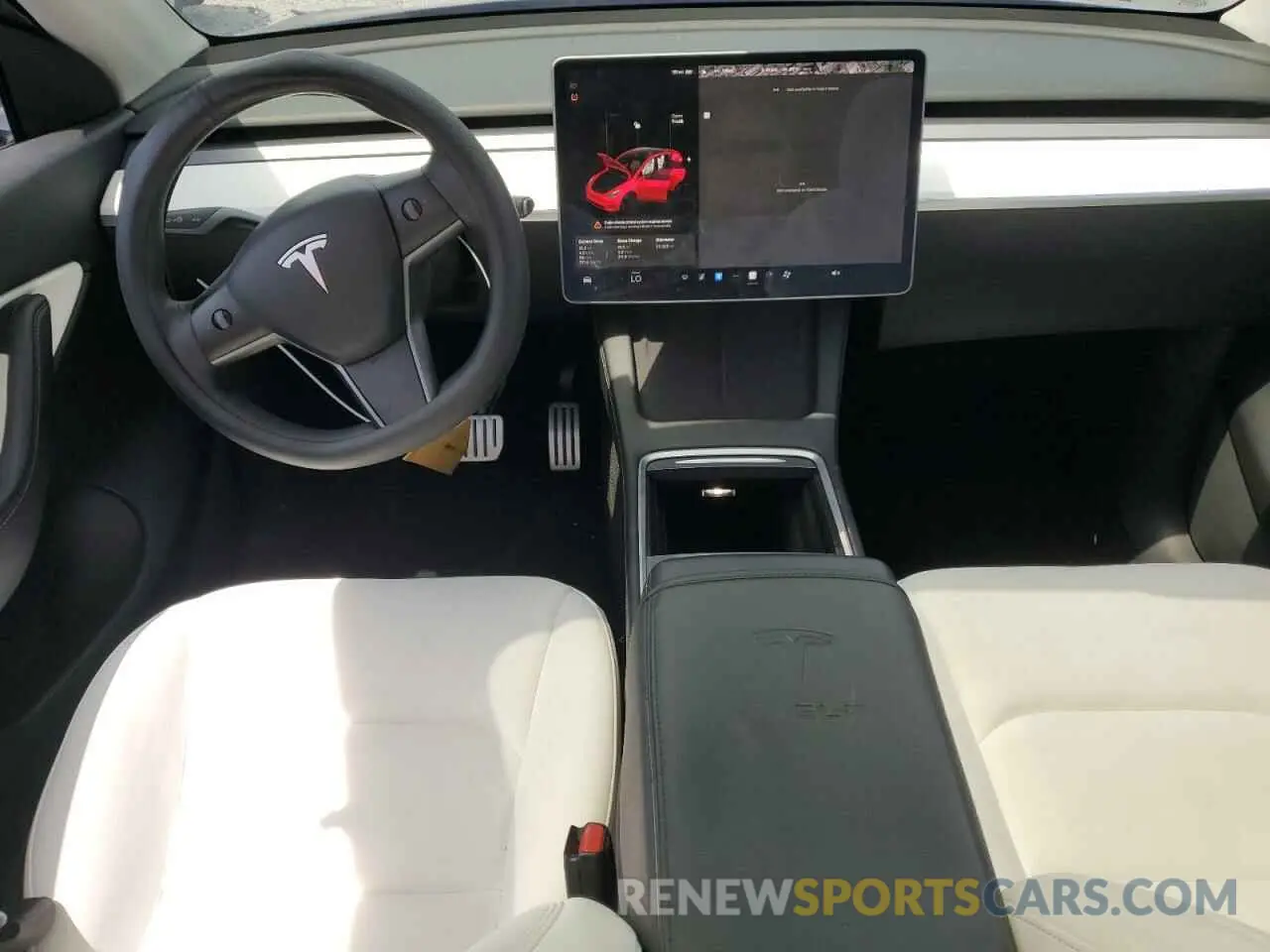 8 fotografías del automóvil dañado 5YJYGDEF5MF194681 TESLA MODEL Y 2021