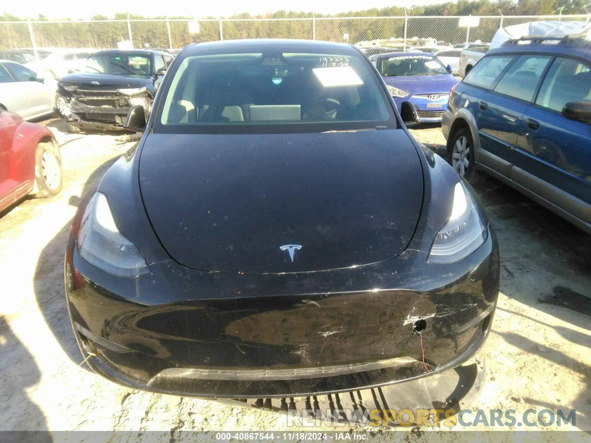 11 fotografías del automóvil dañado 5YJYGDEF5MF197273 TESLA MODEL Y 2021