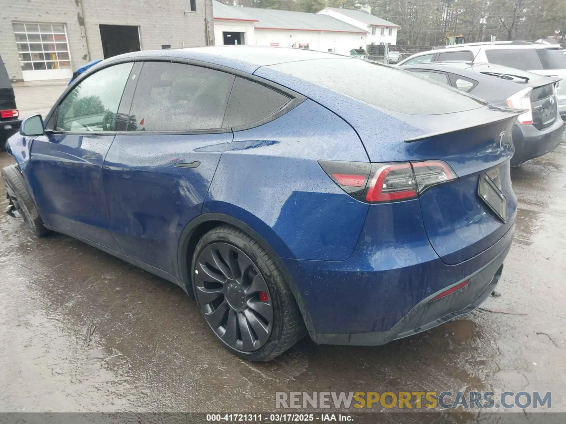 14 fotografías del automóvil dañado 5YJYGDEF5MF257262 TESLA MODEL Y 2021