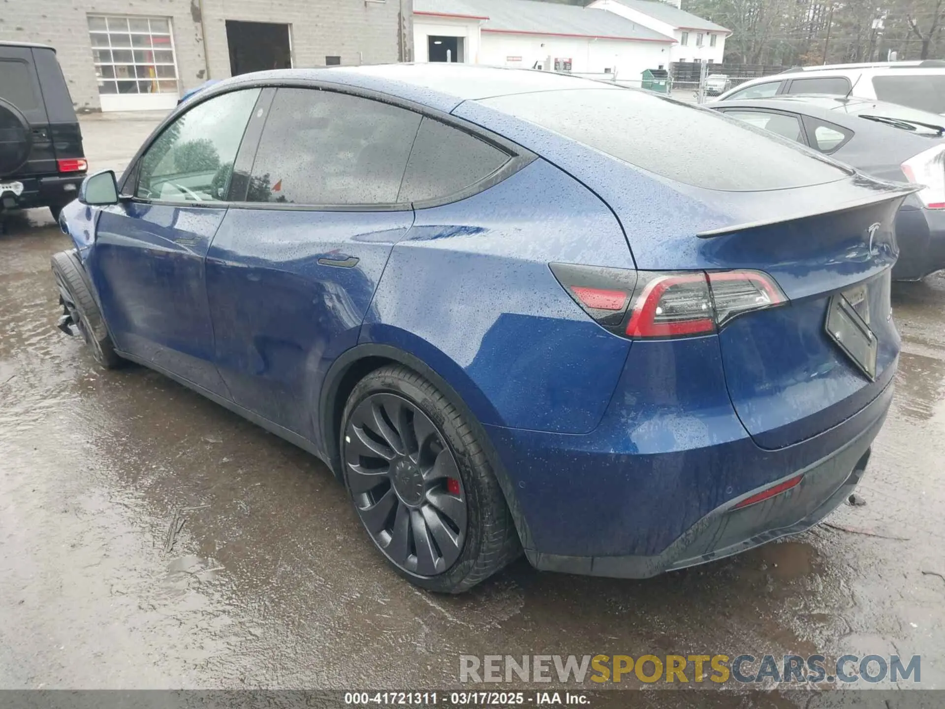 3 fotografías del automóvil dañado 5YJYGDEF5MF257262 TESLA MODEL Y 2021