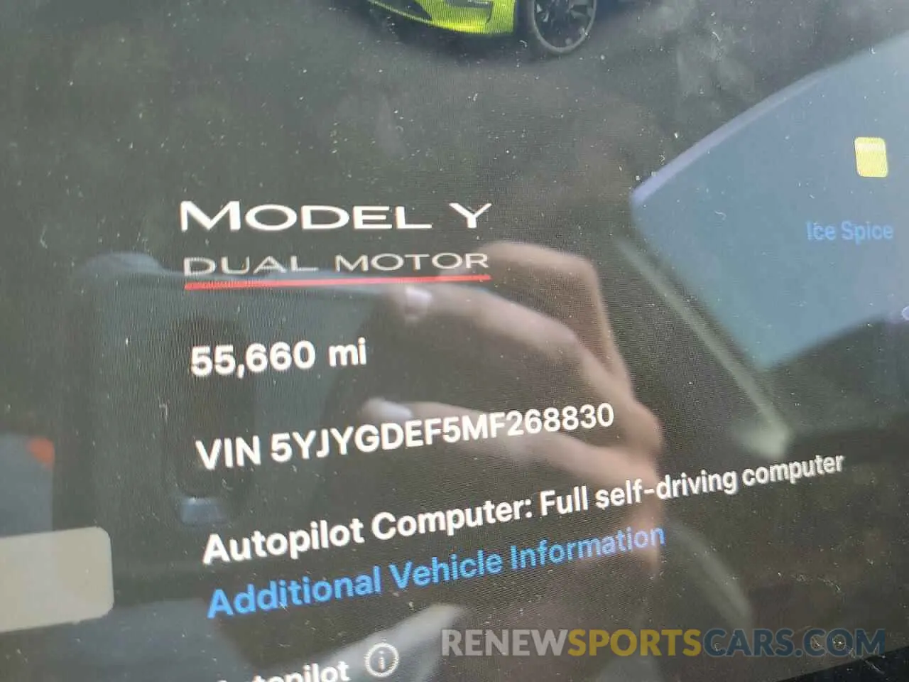 9 fotografías del automóvil dañado 5YJYGDEF5MF268830 TESLA MODEL Y 2021