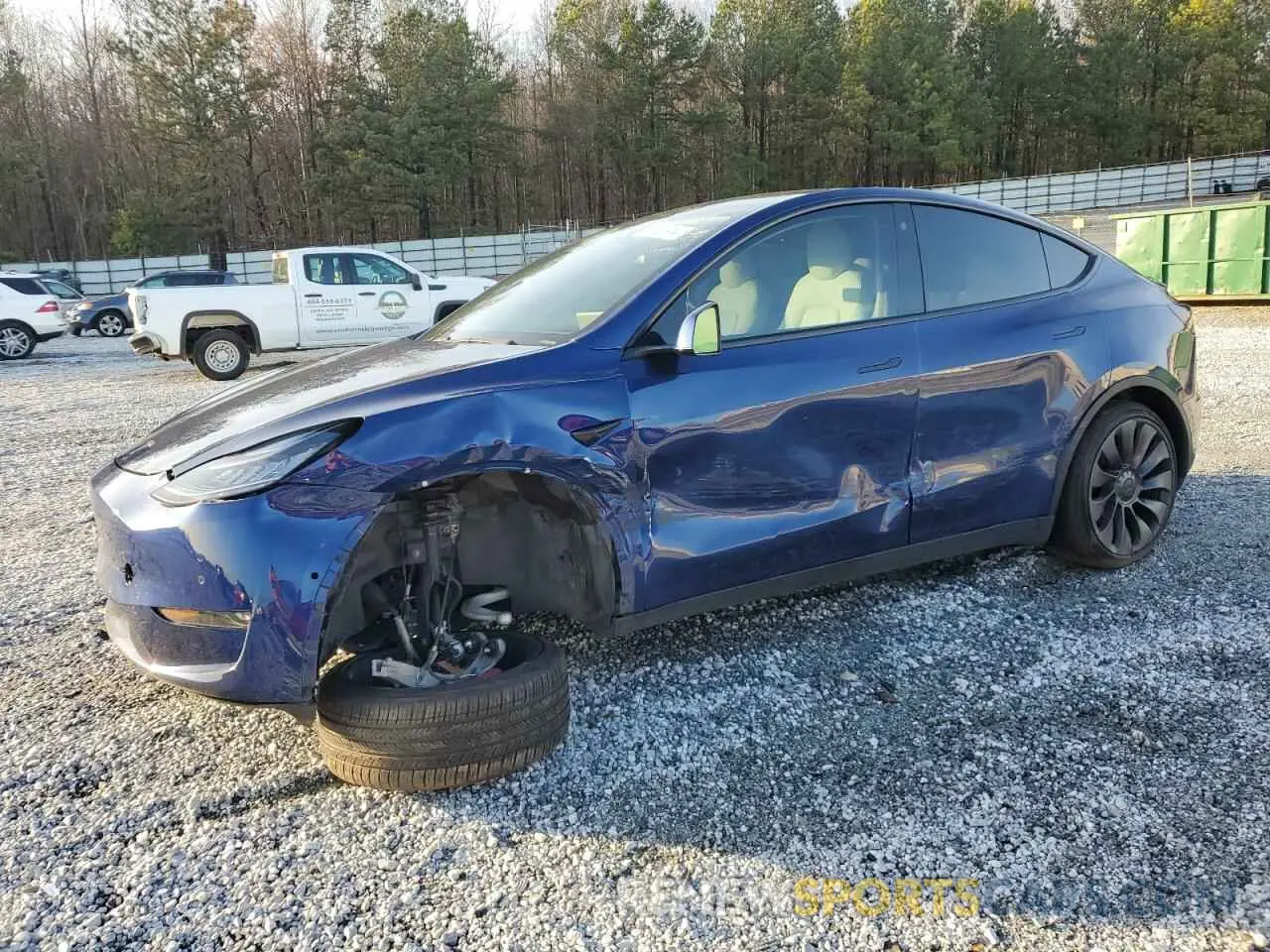 1 fotografías del automóvil dañado 5YJYGDEF6MF072850 TESLA MODEL Y 2021