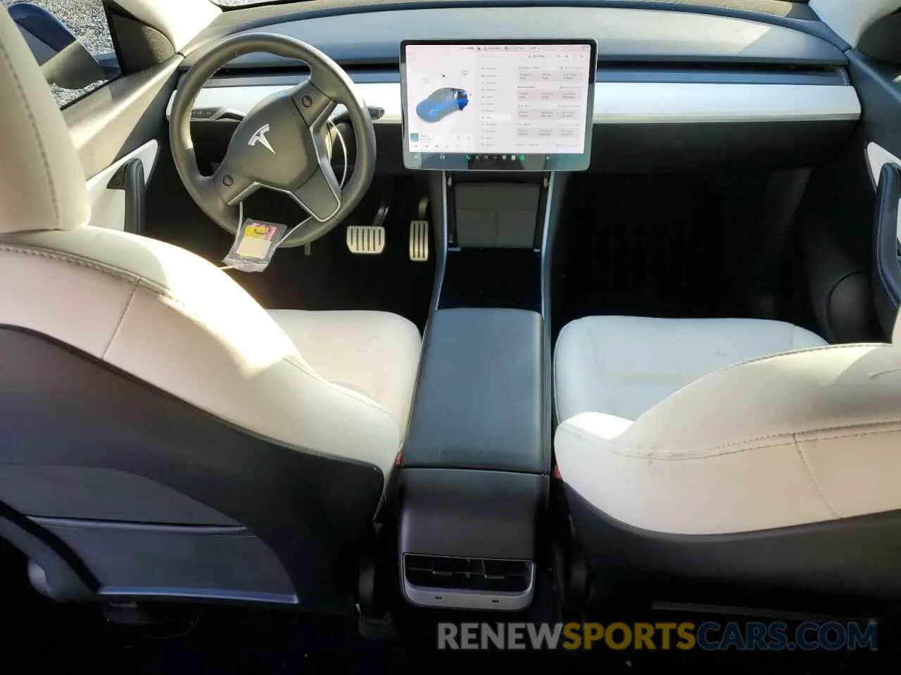 8 fotografías del automóvil dañado 5YJYGDEF6MF072850 TESLA MODEL Y 2021