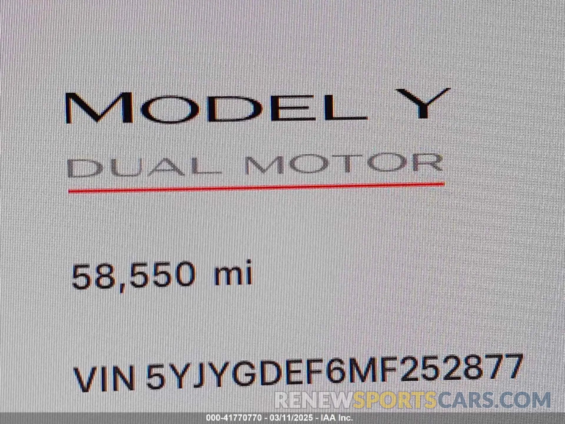 15 fotografías del automóvil dañado 5YJYGDEF6MF252877 TESLA MODEL Y 2021