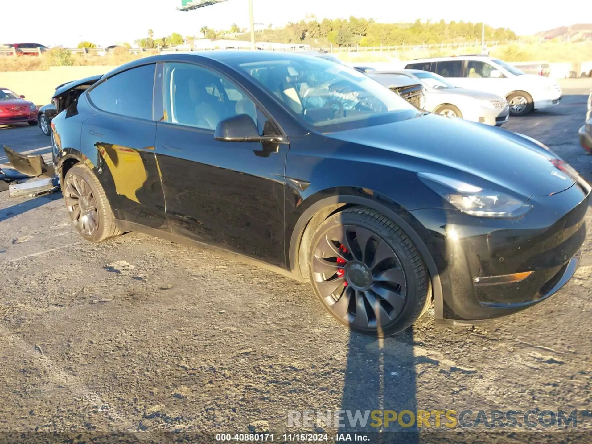 1 fotografías del automóvil dañado 5YJYGDEF6MF306484 TESLA MODEL Y 2021