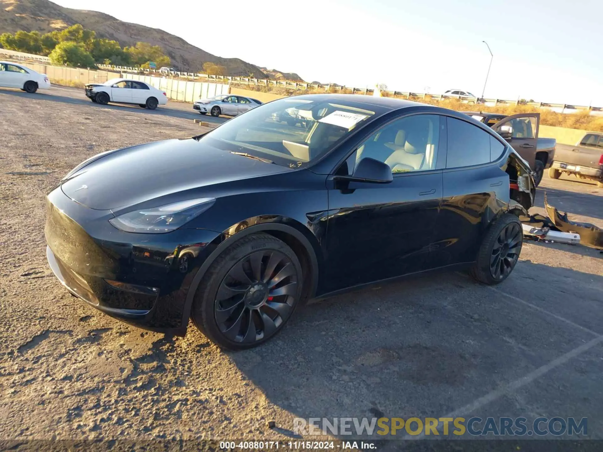 14 fotografías del automóvil dañado 5YJYGDEF6MF306484 TESLA MODEL Y 2021