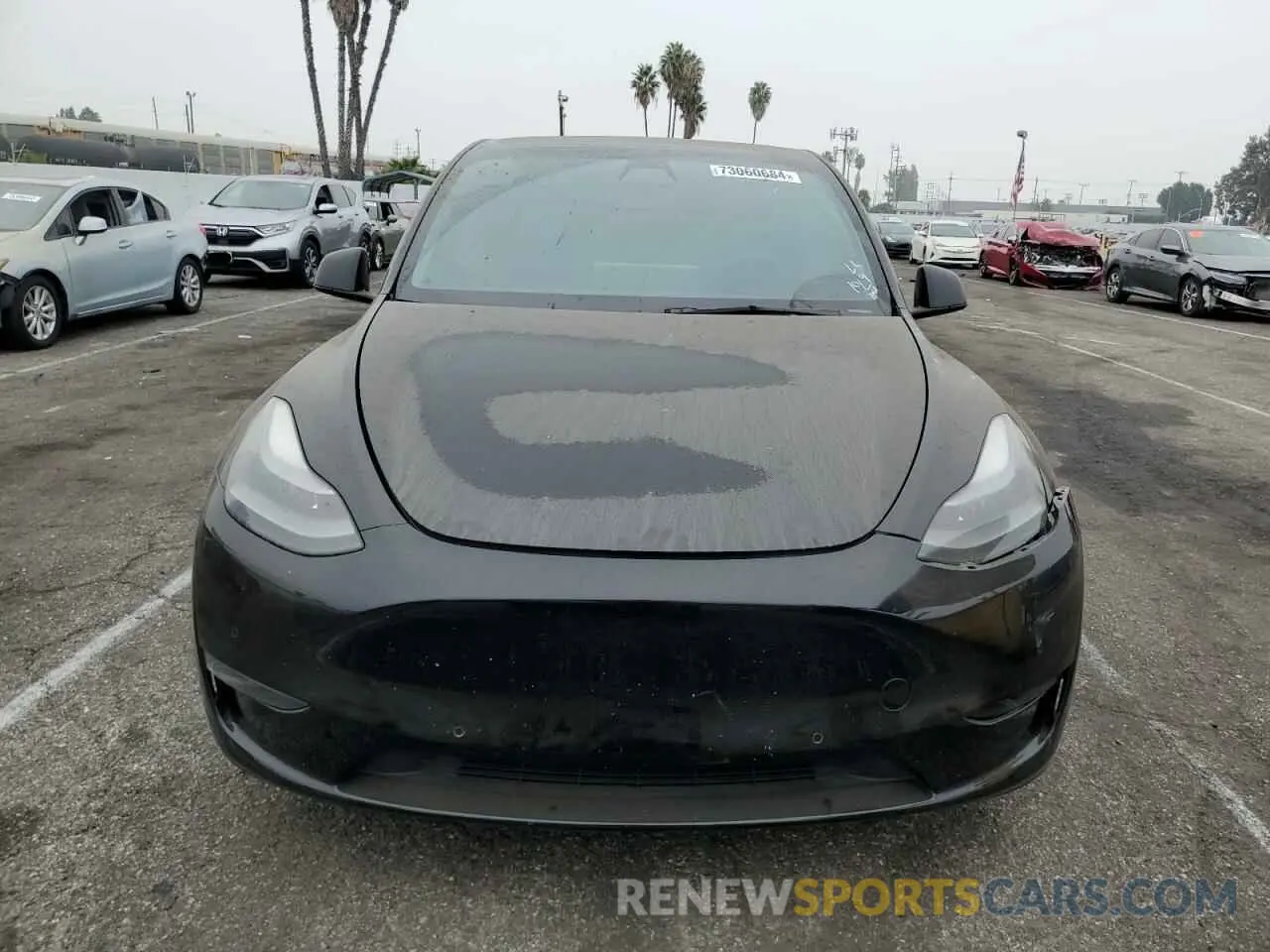 5 fotografías del automóvil dañado 5YJYGDEF7MF195038 TESLA MODEL Y 2021